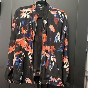 Apt 9 Floral Bomber Jacket. Size M.
